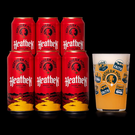 HEATHEN BEER & PATCHES GLASS BUNDLE