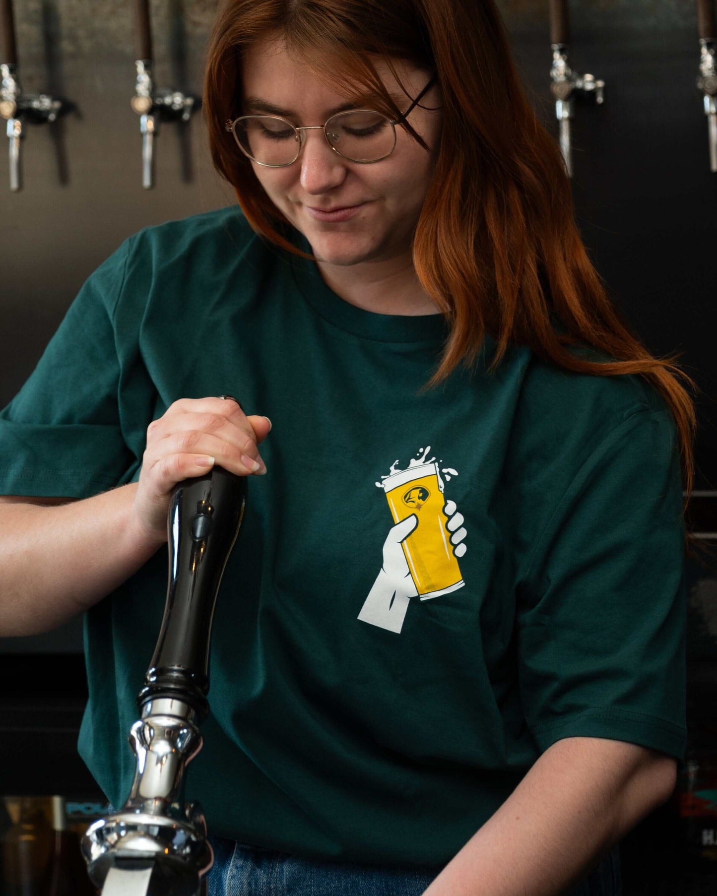 GREEN CHEERS TEE