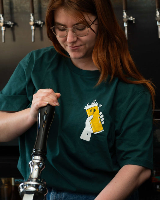 GREEN CHEERS TEE