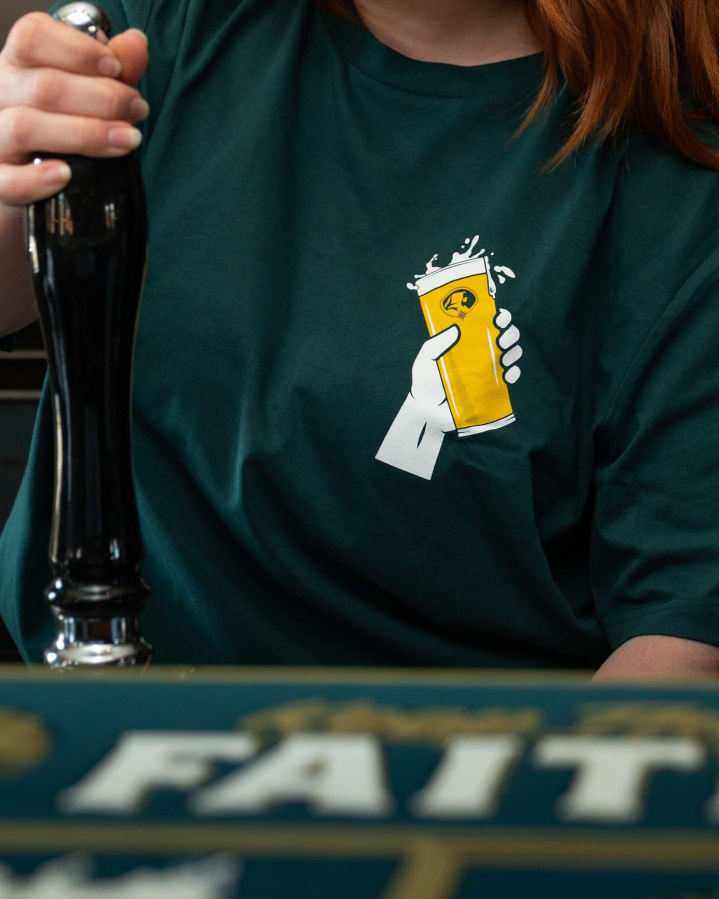 GREEN CHEERS TEE